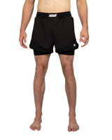 Scramble Senshu '26 Grappling Shorts Black in black, front view