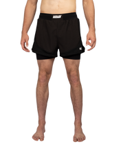 Scramble Senshu '26 Grappling Shorts Black in black, front view
