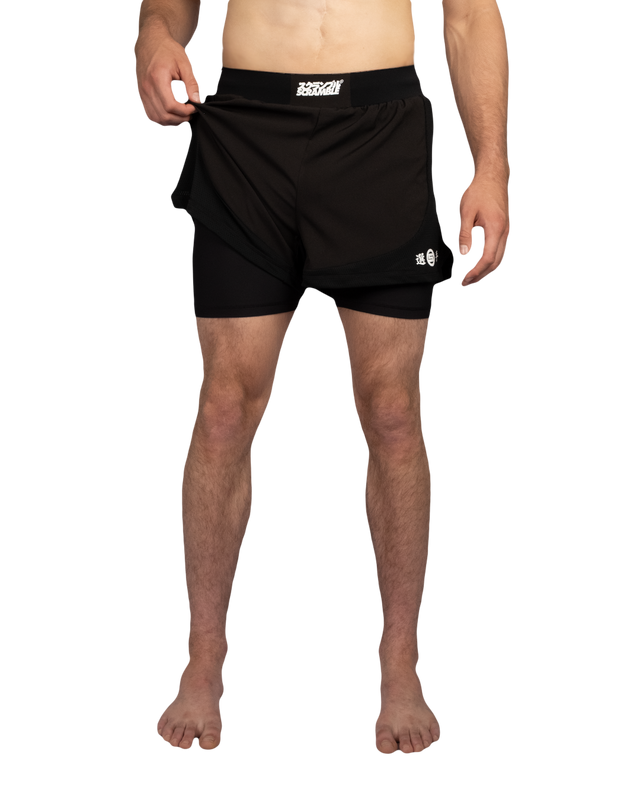 Scramble Senshu '26 Grappling Shorts Black in black, view 4 of 6