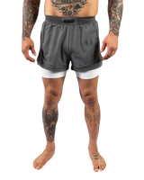 Scramble Senshu '26 Grappling Shorts White in white, front view