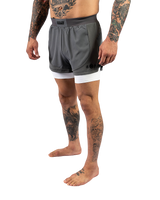 Scramble Senshu '26 Grappling Shorts White in white, view 3 of 6