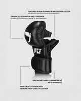Fly Shadow M 2.0 MMA Gloves Black