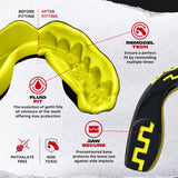 SAFEJAWZ Extro Series Boom Mouthguard Black/Yellow - view 3