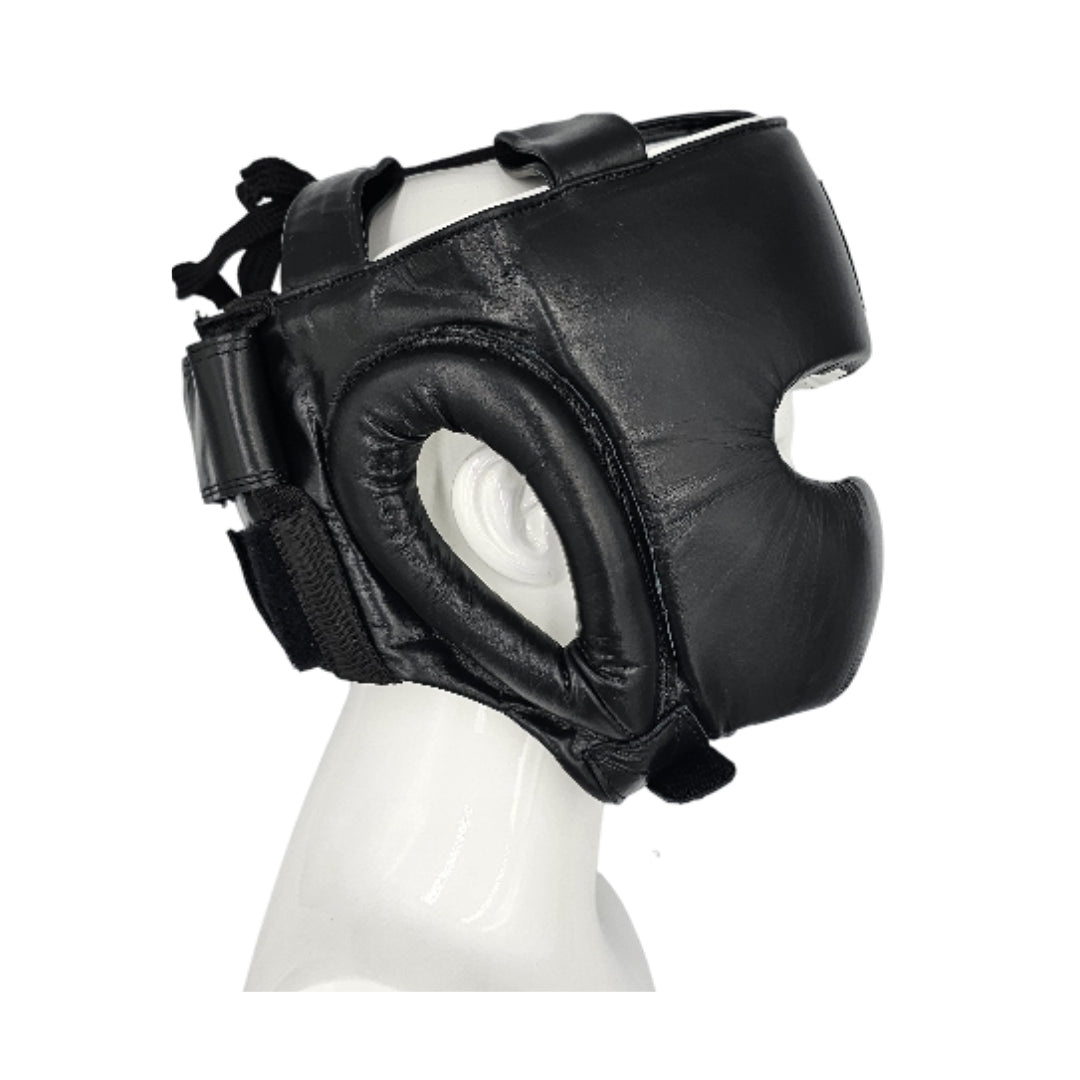 Pro-Box Super-Spar Leather Head Guard Black