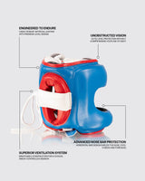 Fly Superbar X Headguard Blue/White/Red