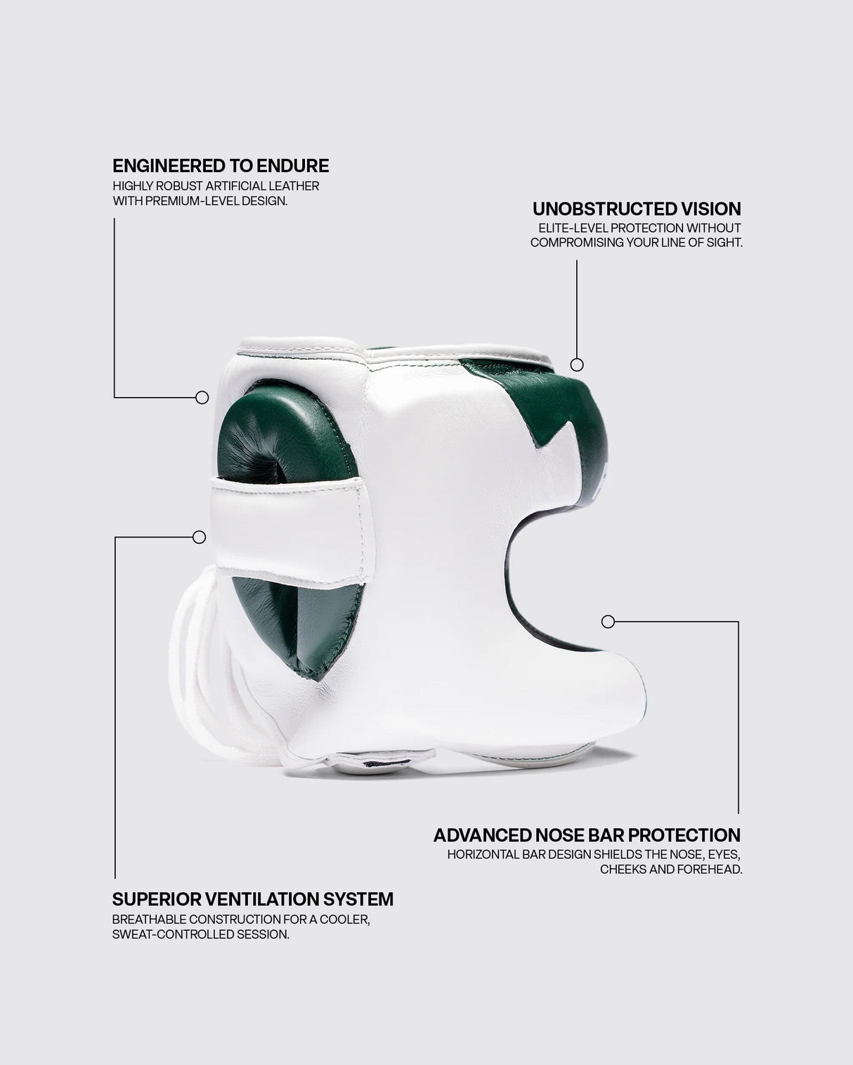 Fly Superbar X Headguard Petrol Green/White
