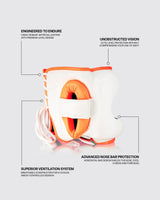 Fly Superbar X Headguard White/Orange
