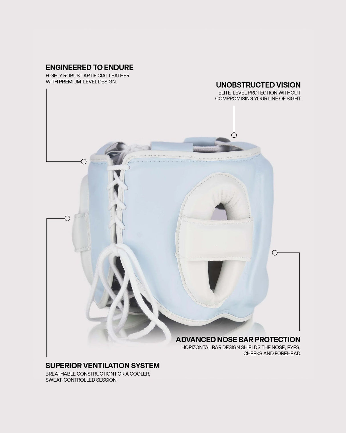Fly Superbar X Headguard Powder Blue