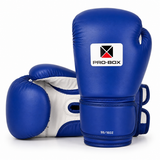 Pro-Box Super-Spar Leather Boxing Gloves Blue 16oz