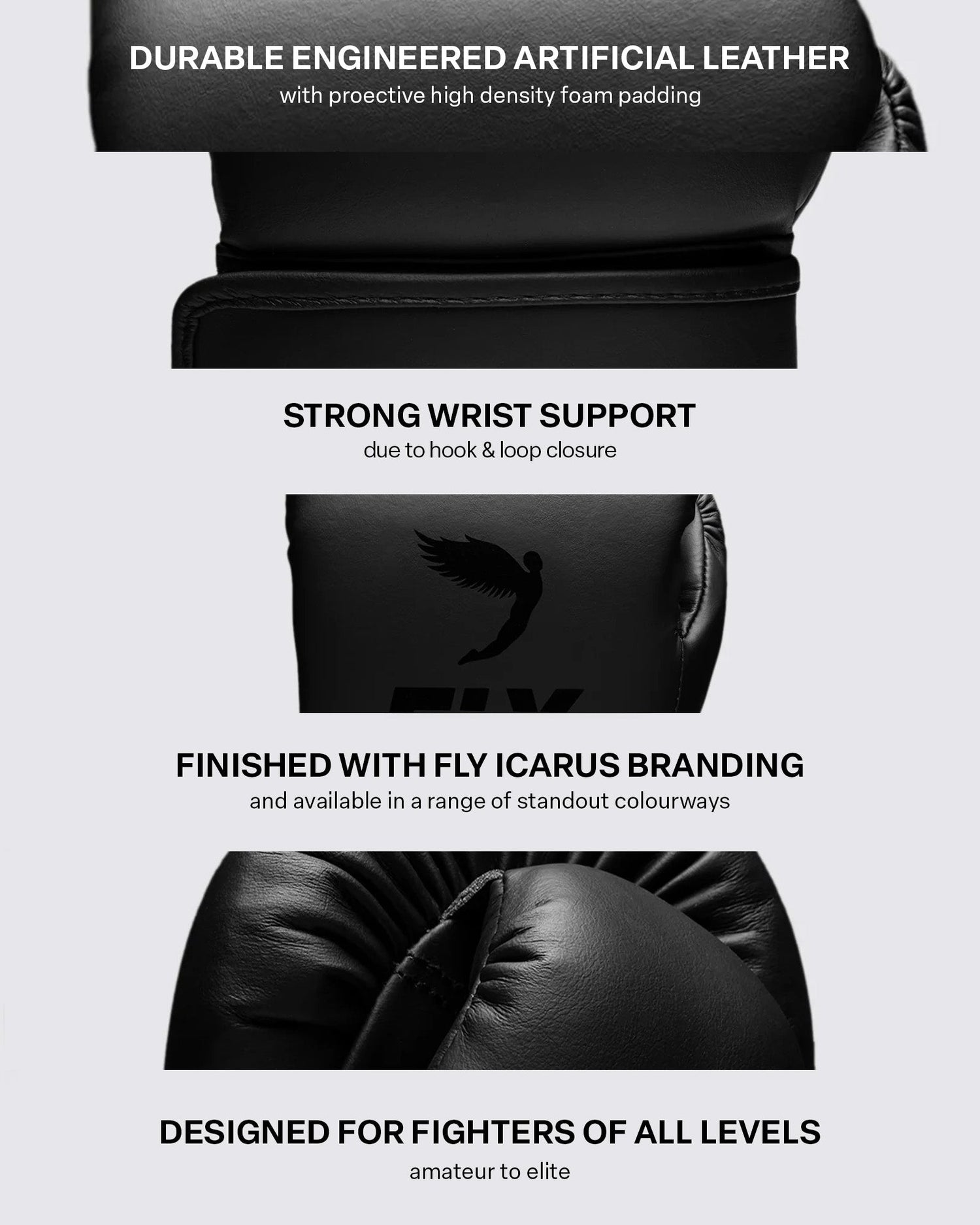 Fly Superloop Team Boxing Gloves Black