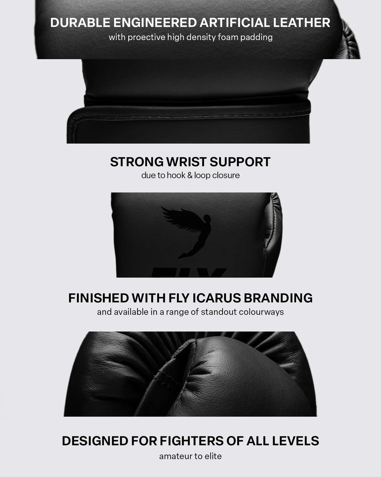 Fly Superloop Team Boxing Gloves Black