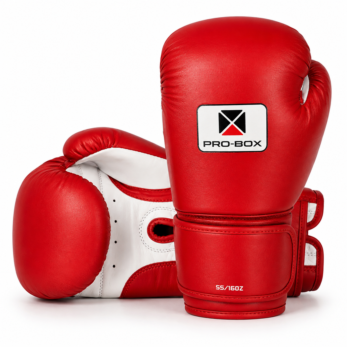 Pro-Box Super-Spar Leather Boxing Gloves Red 16oz