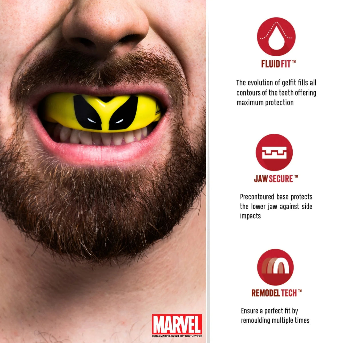 SafeJawz Marvel Wolverine munnvakt