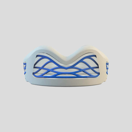 White/Blue SafeJawz Nitro Mouth Guard   