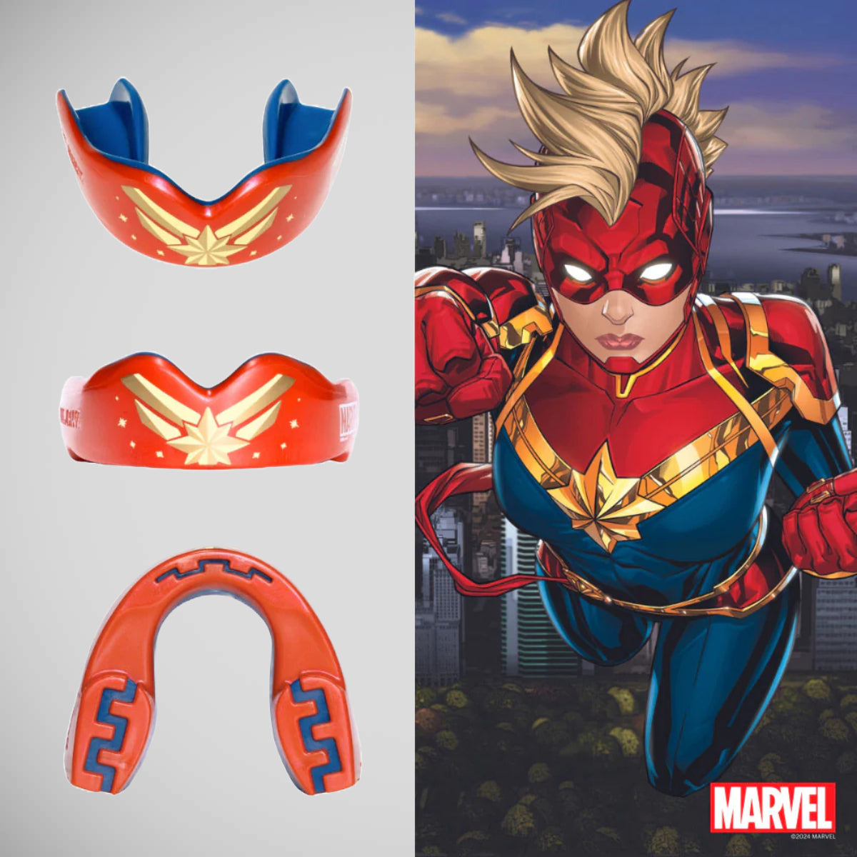 Safejawz Marvel Kaptanı Marvel Mouth Guard