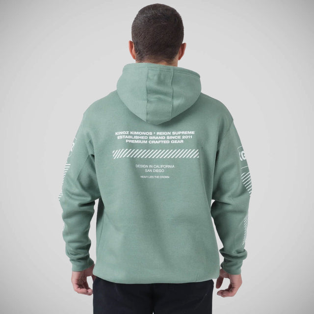 Kingz Slant Bar Hoodie Sage