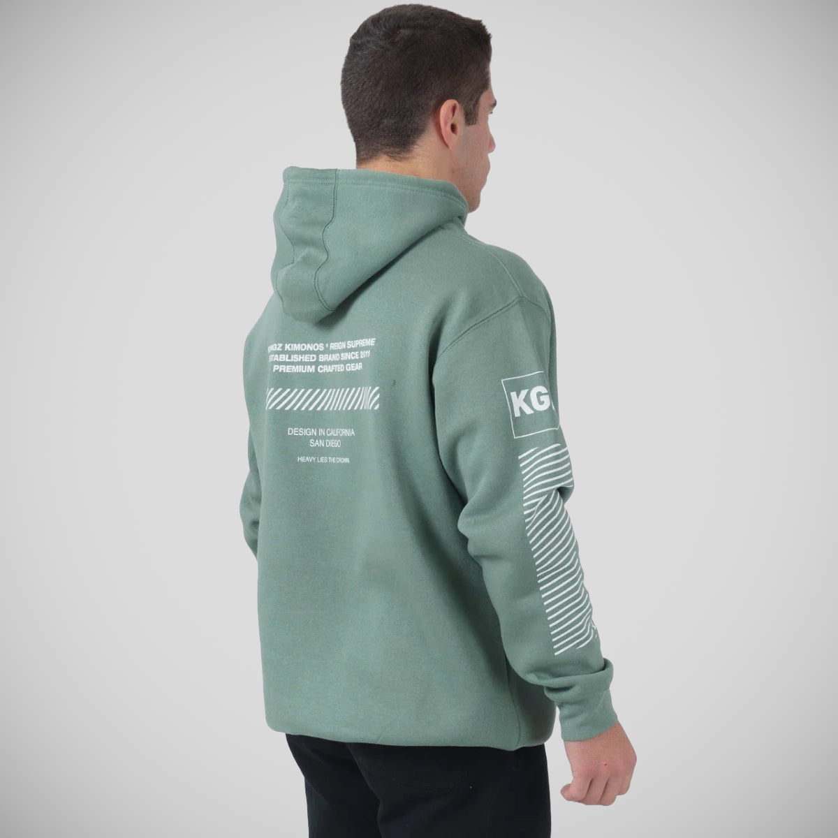 Kingz Slant Bar Hoodie Sage
