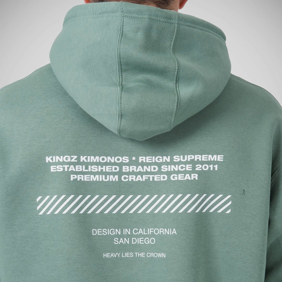 Kingz Slant Bar Hoodie Sage
