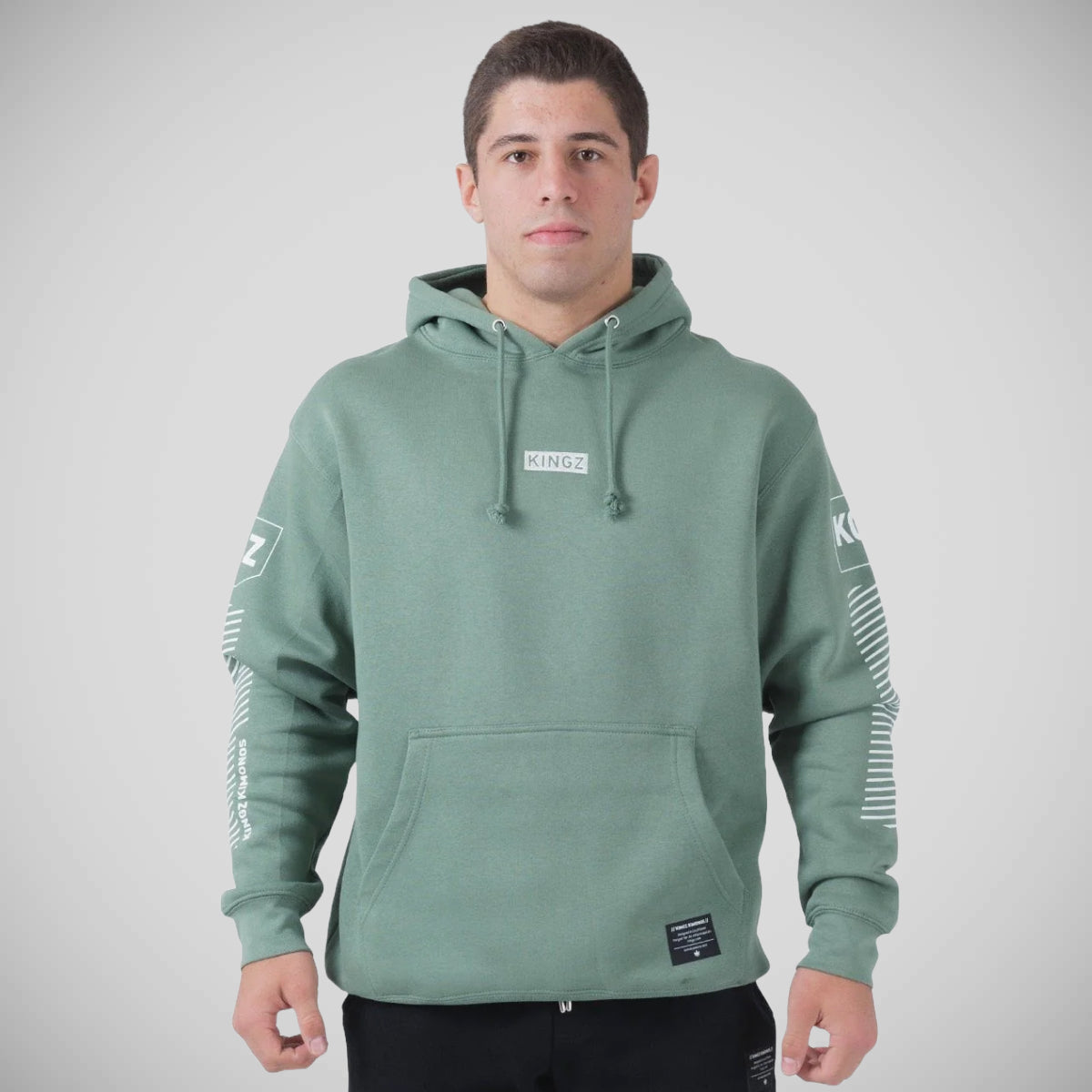 Kingz Slant Bar Hoodie Sage