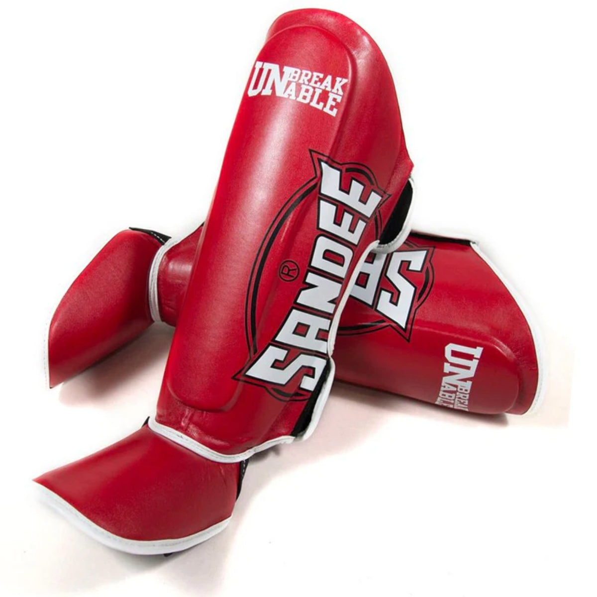 Sandee Cool-Tec Boot Shin Guards Red/White/Black