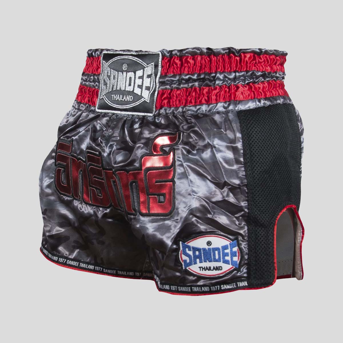 Sandee Supernatural Power Thai Shorts Black/Red