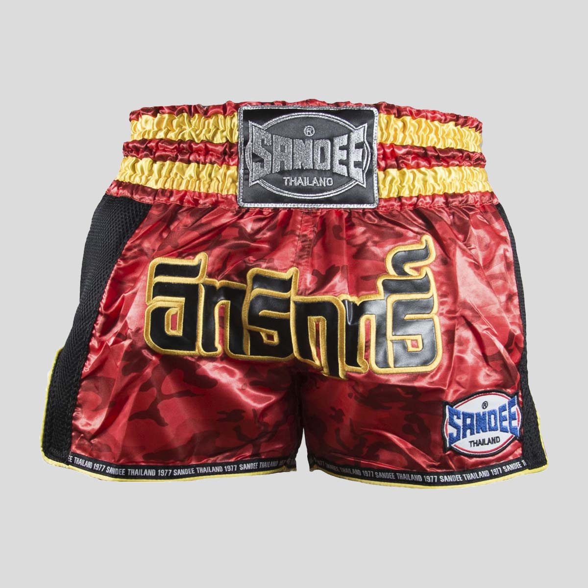 Red/Black Sandee Supernatural Power Thai Shorts   