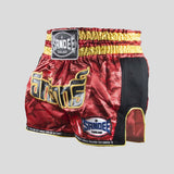 Sandee übernatürliche Kraft Thai Shorts Rot/Schwarz