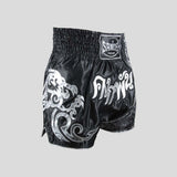 Sandee Unbreakable Thai Shorts Black/Silver