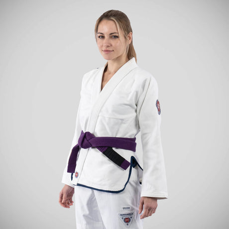 Scramble Athlete Womens BJJ Gi White