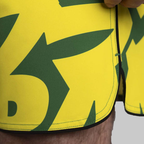 Шорти, що сутички бака граплізують зелений/жовтий