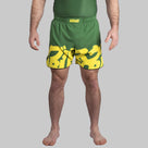 Scramble Baka Grappling Shorts Green/Yellow