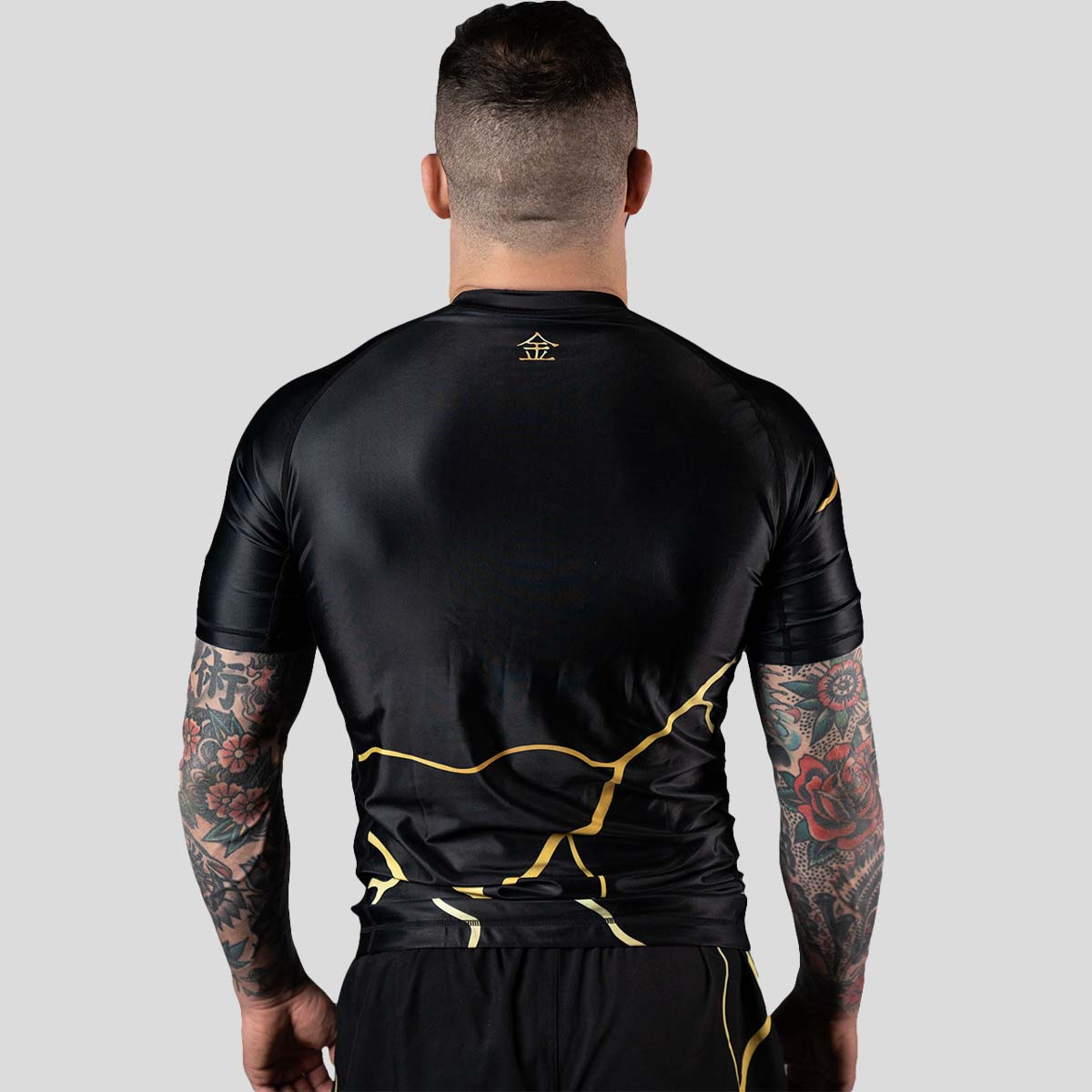 Scramble Kintsugi Rash Guard Black