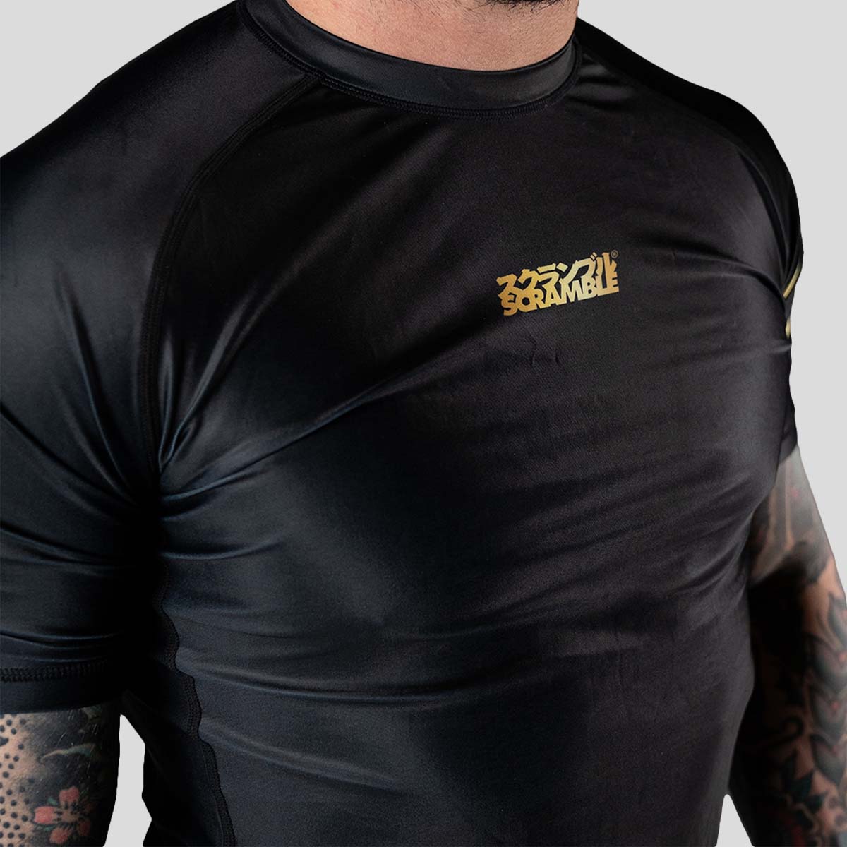 스크램블 Kintsugi Rash Guard Black