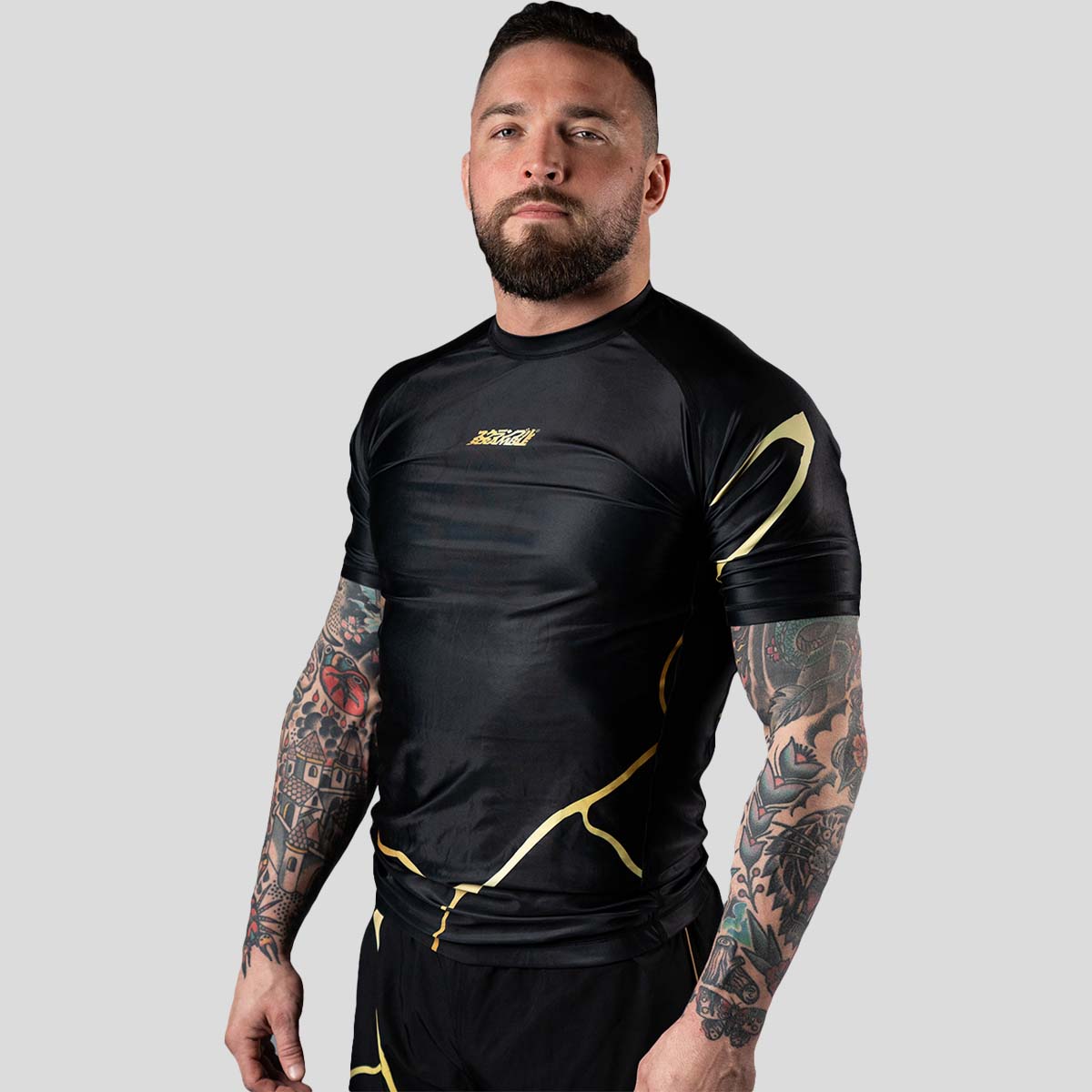 Scramble Kintsugi Rash Guard Black