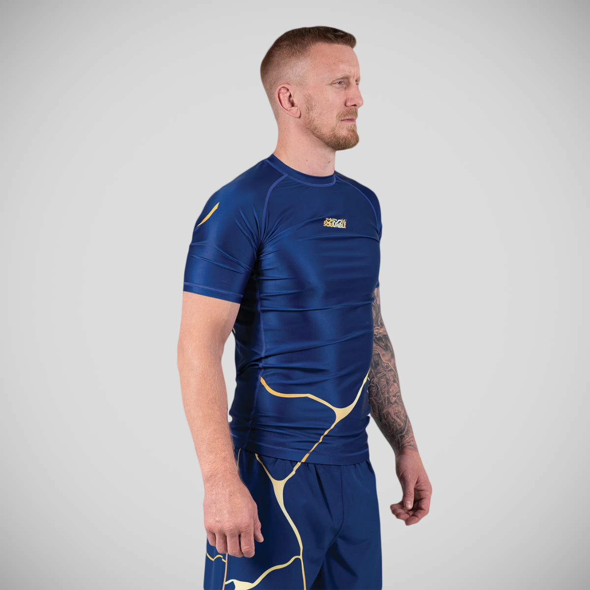 Scramble Kintsugi Rash Guard Blue