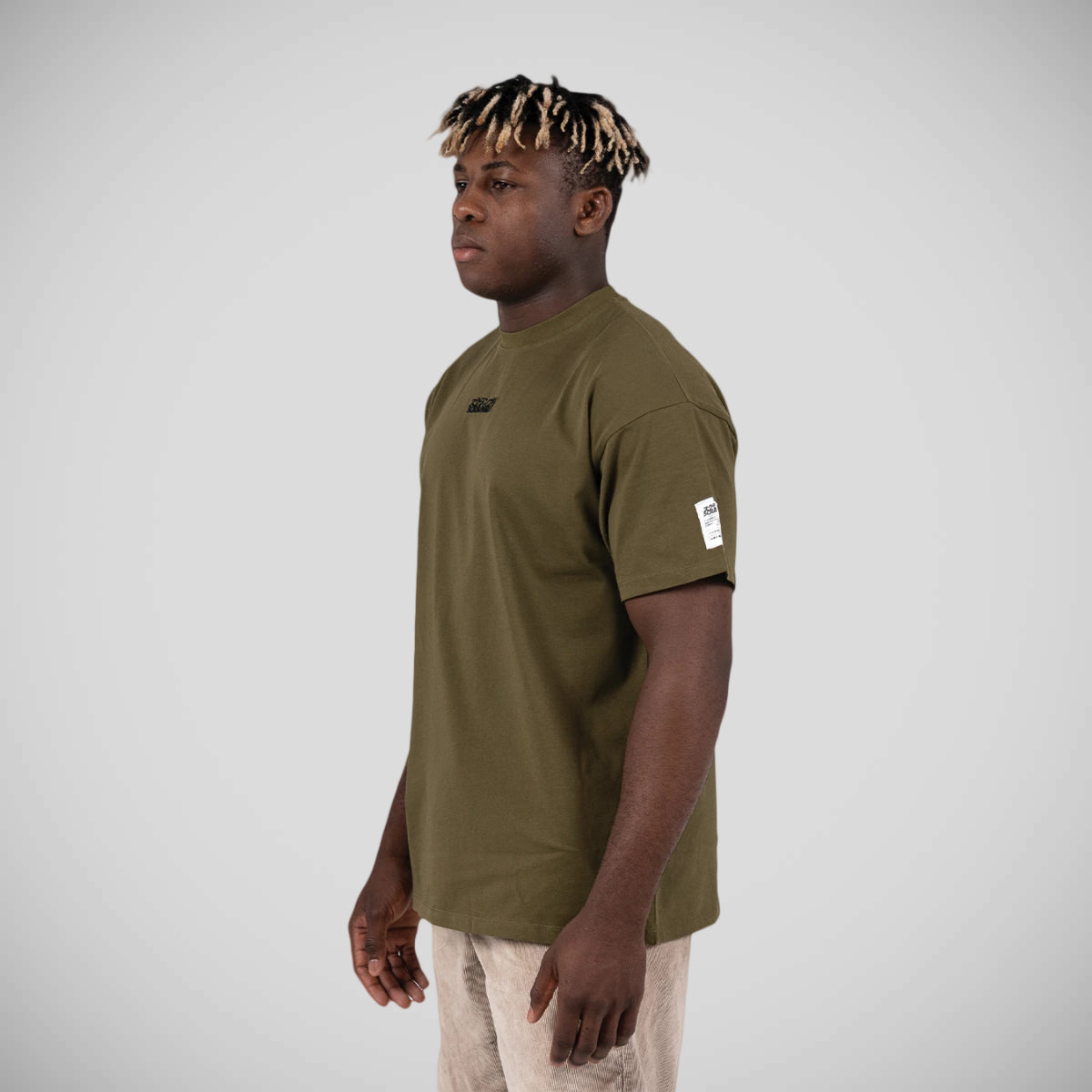 Scramble Logo Oversized Tee Olive