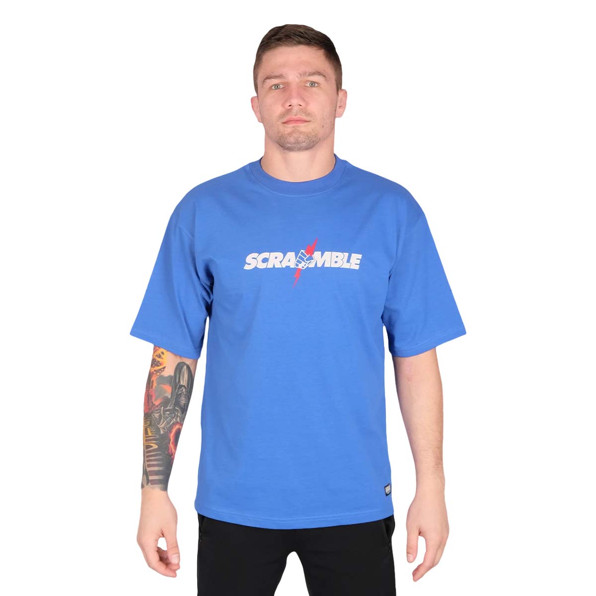 Scramble niemals sterben T-Shirt blau