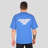 Scramble niemals sterben T-Shirt blau