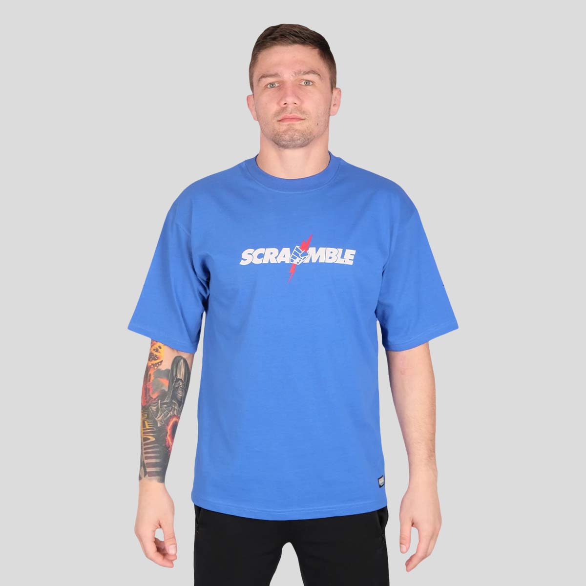Scramble niemals sterben T-Shirt blau