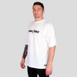 Scramble dör aldrig t-shirt vit