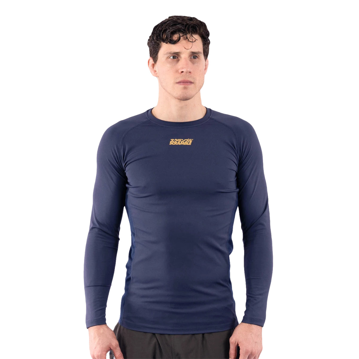 Scramble Shinobi Long Sleeve Rash Guard Navy