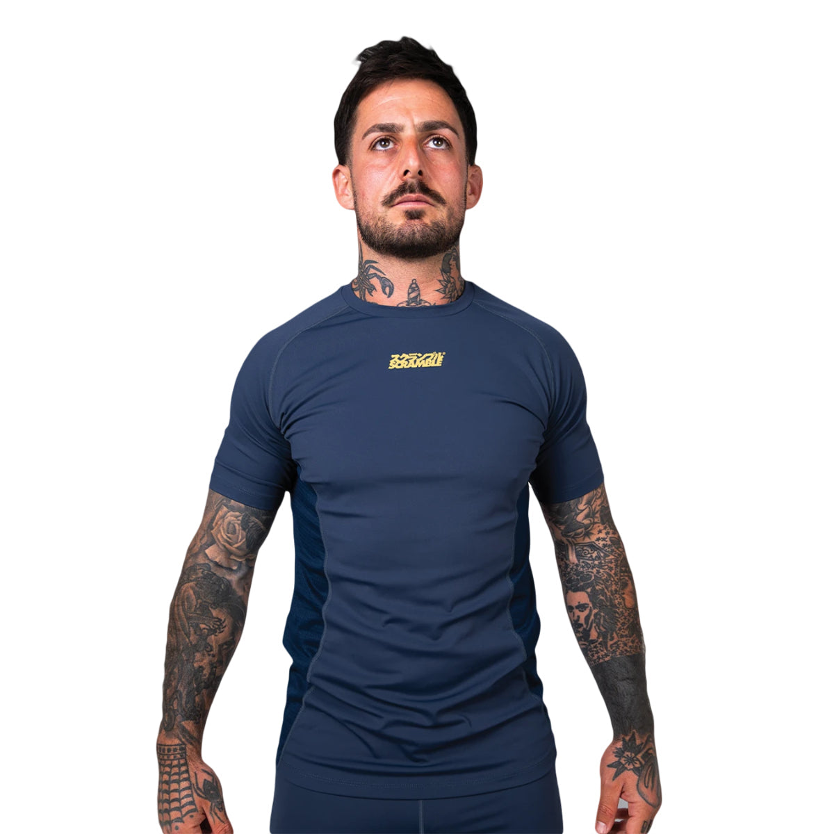 Scramble Shinobi Short Sleeve Rash Guard Navy