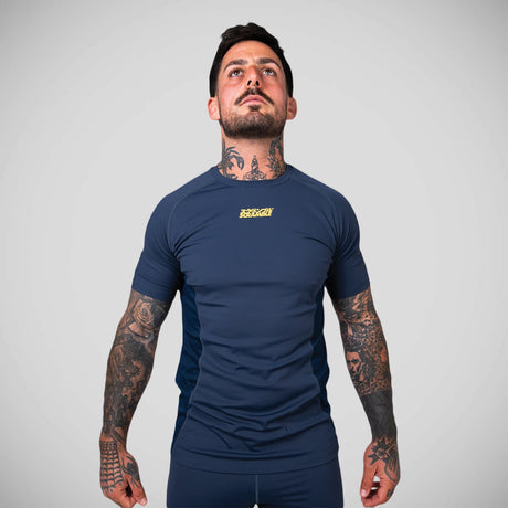 Scramble Shinobi Short Sleeve Rash Guard Navy