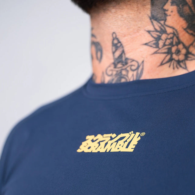 Scramble Shinobi Short Sleeve Rash Guard Navy