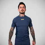 Scramble Shinobi Short Sleeve Rash Guard Navy