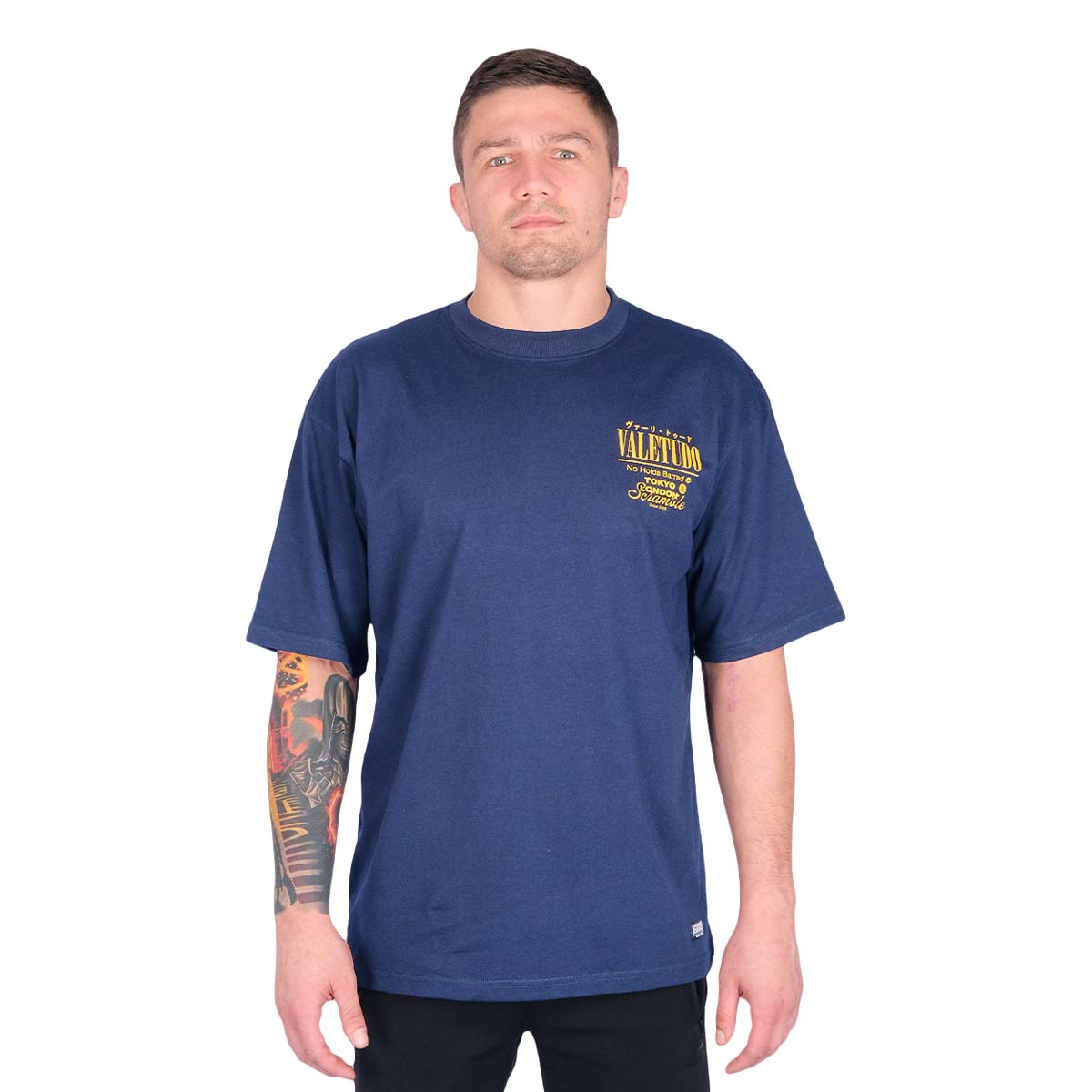 Scramble Vale Tudo Kurzarm T-Shirt Navy