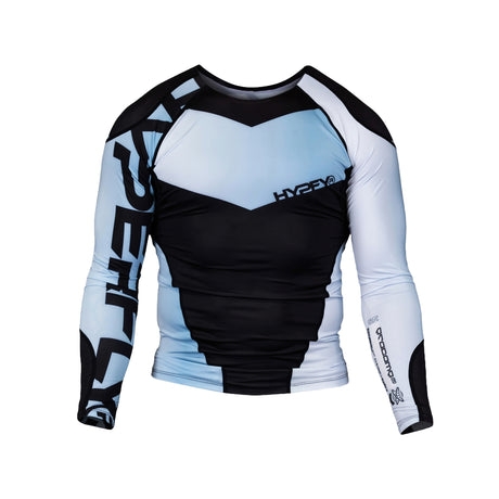 Hyperfly Supreme Edge Long Sleeve Rash Guard Silver