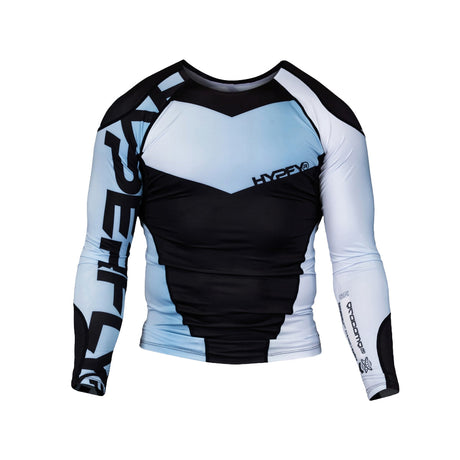Hyperfly Supreme Edge de manga comprida Rash Guard Silver