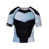 Hyperfly Supreme Edge Short Sleeve Rash Guard Silver