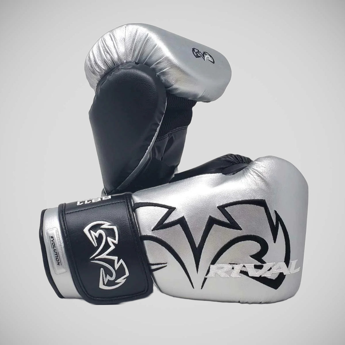 Rival RB11 Evolution Bag Gloves Silver from Made4Fighters